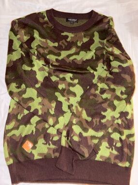 Simply Southern Green and Brown Camo Crewneck Sweater